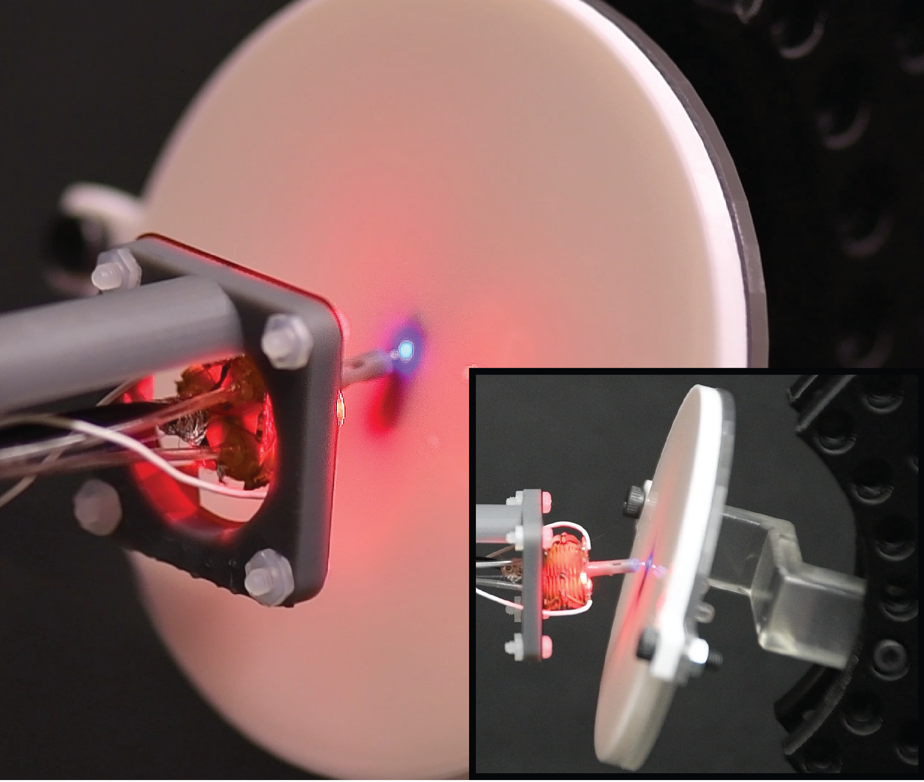 Model-Free Control of a Soft-Rigid Hybrid Robot for Laser-Assisted Surgery